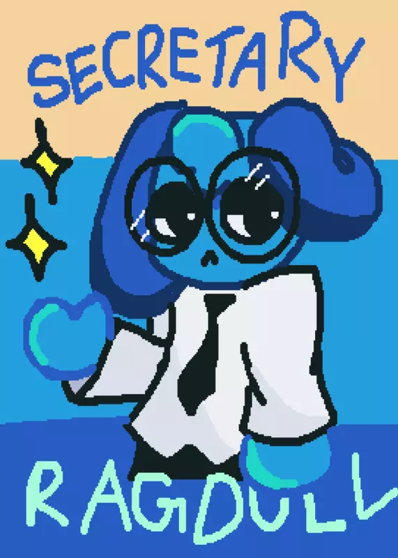 (Old) Secretary Ragdoll! by @Izdhaan