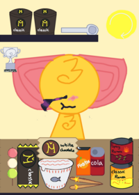 Feed the yellow emoji cat!💗