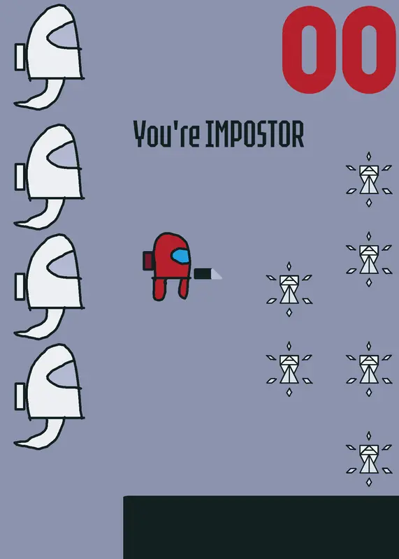 Among us impostor by @Pumpkindude