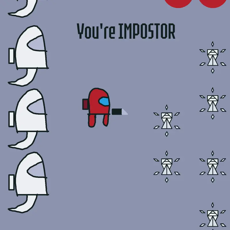 Among us impostor by @Pumpkindude