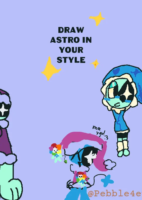 Draw Astro your style and don’t delete others￼ by @thegreateminem