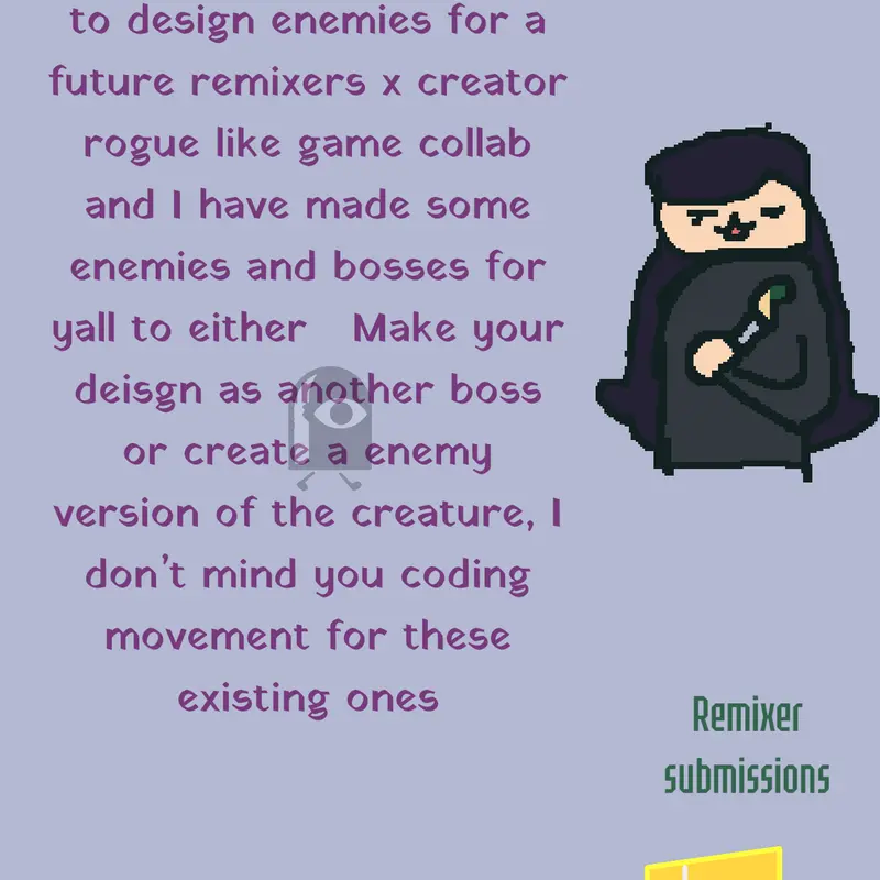 I need you to help make creatures by @miaverlin12