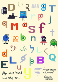 alphabet band cuz why not.