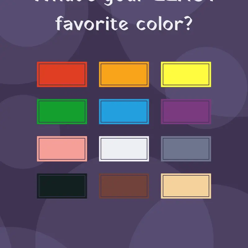 Least favorite color by @Oxvan