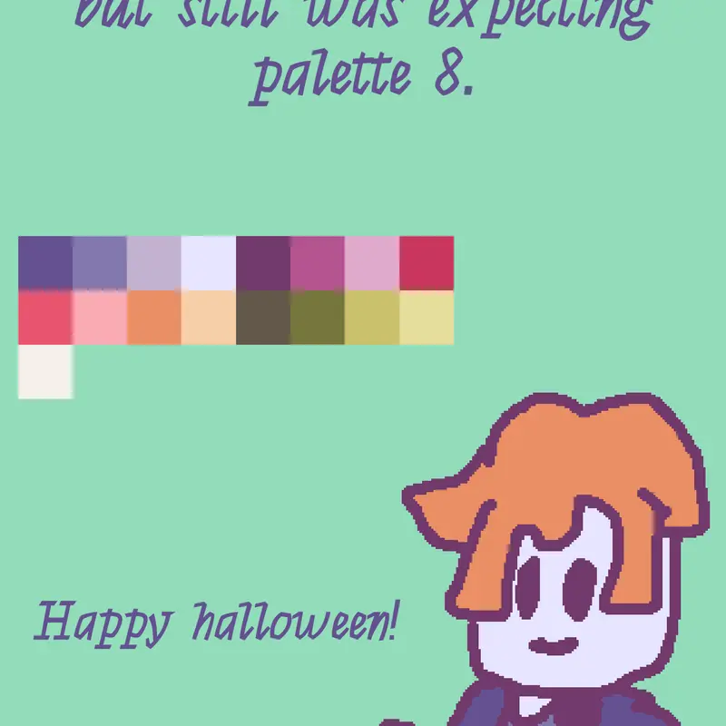 Halloween palette 2026 by @BaconHair9876