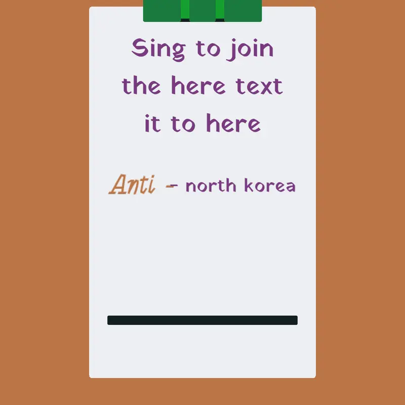 Anti - North korea by @creeper_King2026