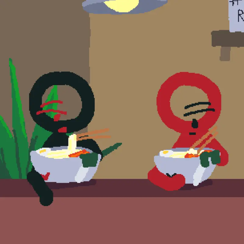 Ramen break. (Lazy frame-by-frame) by @TH3D4RKL0RD