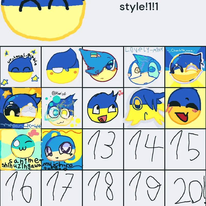Ukraine, countryballs by @old_fandoms_healer2