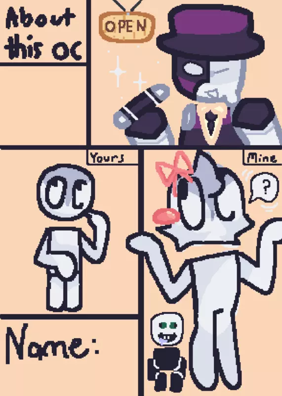 Drawing your OCS in my style :D by @Elli0t_L0v3sP1zz4s