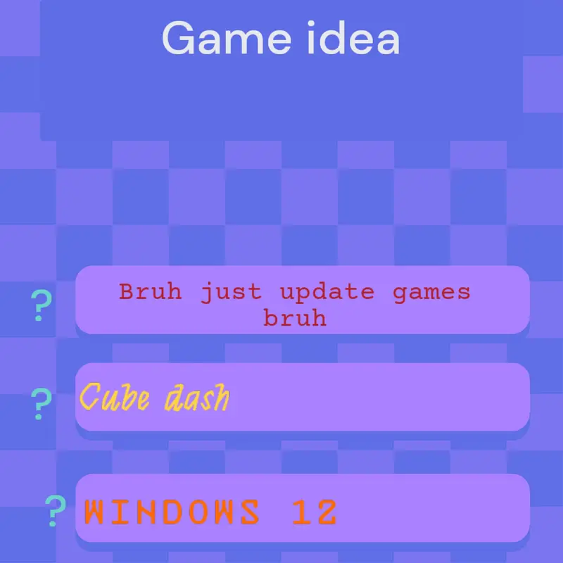 Game by @Lupam