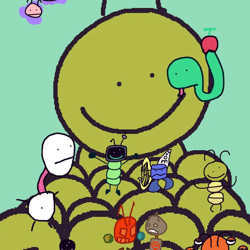 Apple worm ISLE by @Zopchik