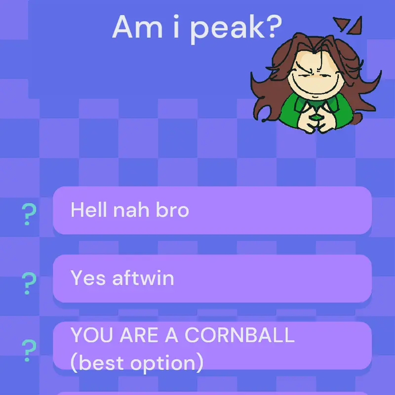 Am i peak poll by @Itsuki_shizzles