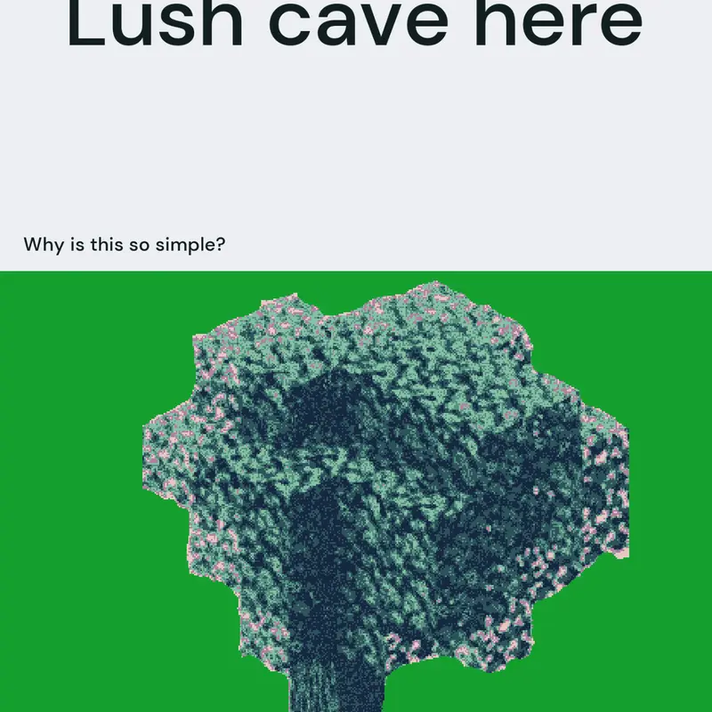 Lush cave here by @C0in_Co1lectoR