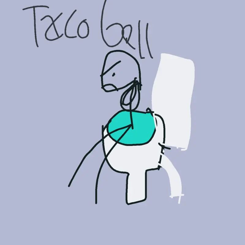 Me in taco bell by @BeeTheBeeMan