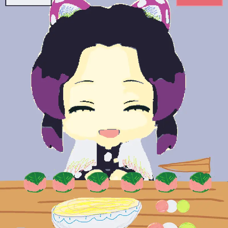 Shinobu kny mukbang by @Shunny_mochi2
