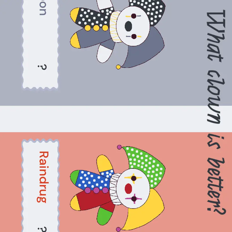 Clown poll!!!! by @StardustNemuri