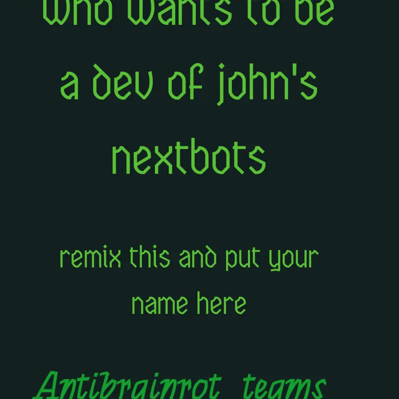 Game by @antibrainrot_teams