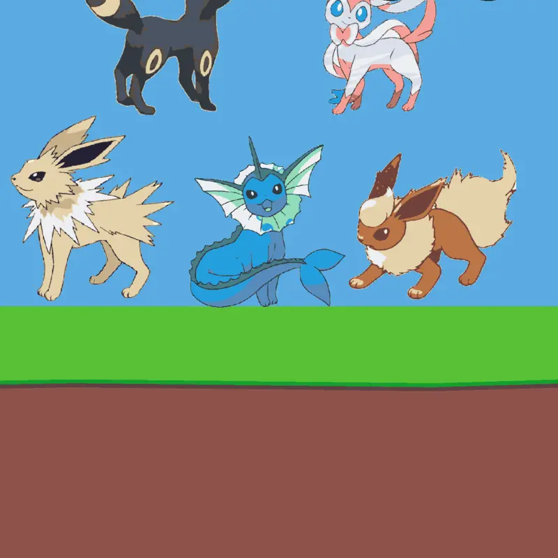 Eeveelutions Role Game!! by @GameMaker312