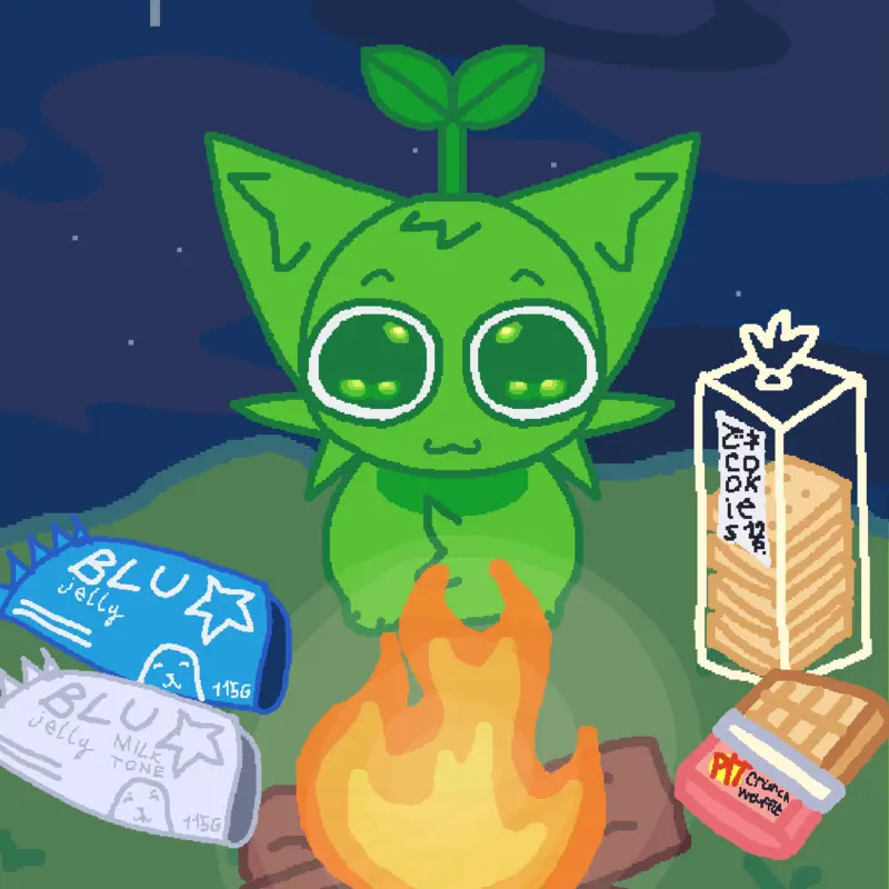 asmr camping by @kimono49