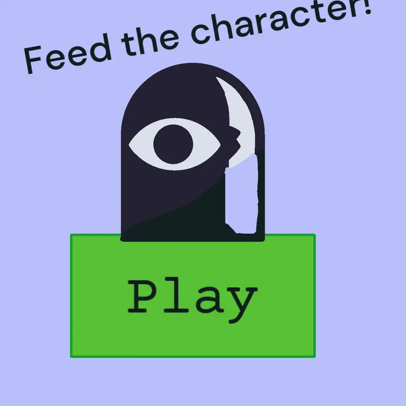 Feed the character! by @cat_with_glasses