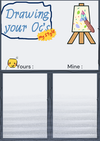 Redrawing your oc’s. Made by noobyx