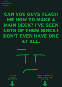 I need a Main Deck.
