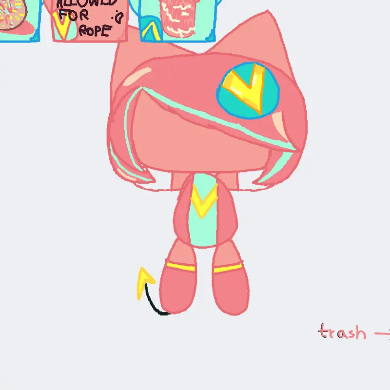 "where my tail AHHHFHDKWVEKE" by @poyoroidsousigma