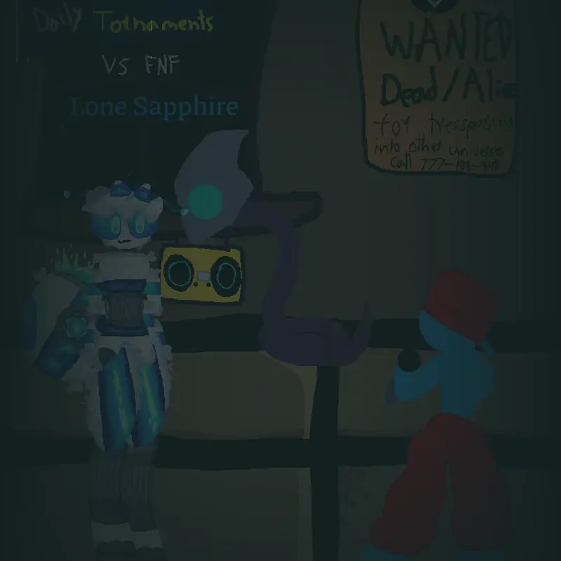 NDT Vs FNF- Lone Sapphire by @Chainedup_Studios_