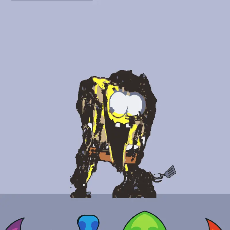SpongeBob aftermath test by @chipszy