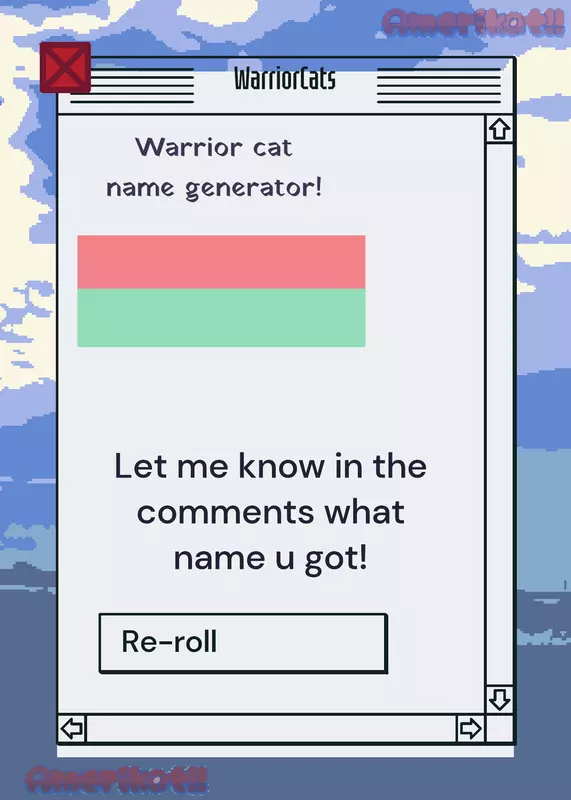 Warrior Cats generator! by @Amerikat