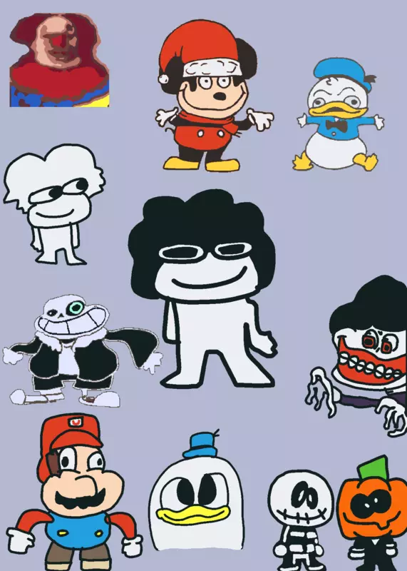 Sr pelo characters by @KingelBernal