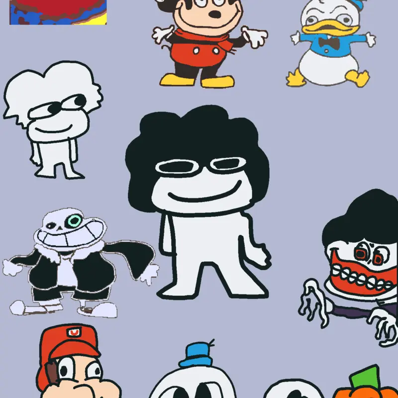 Sr pelo characters by @KingelBernal