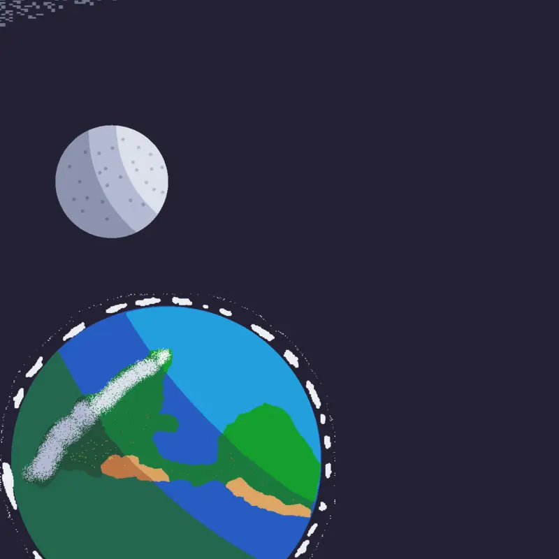 View Of Earth And Moon by @NathanoftheRiver