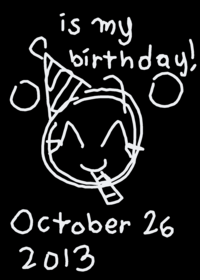 my birthday today!