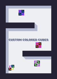 custom colored cubes