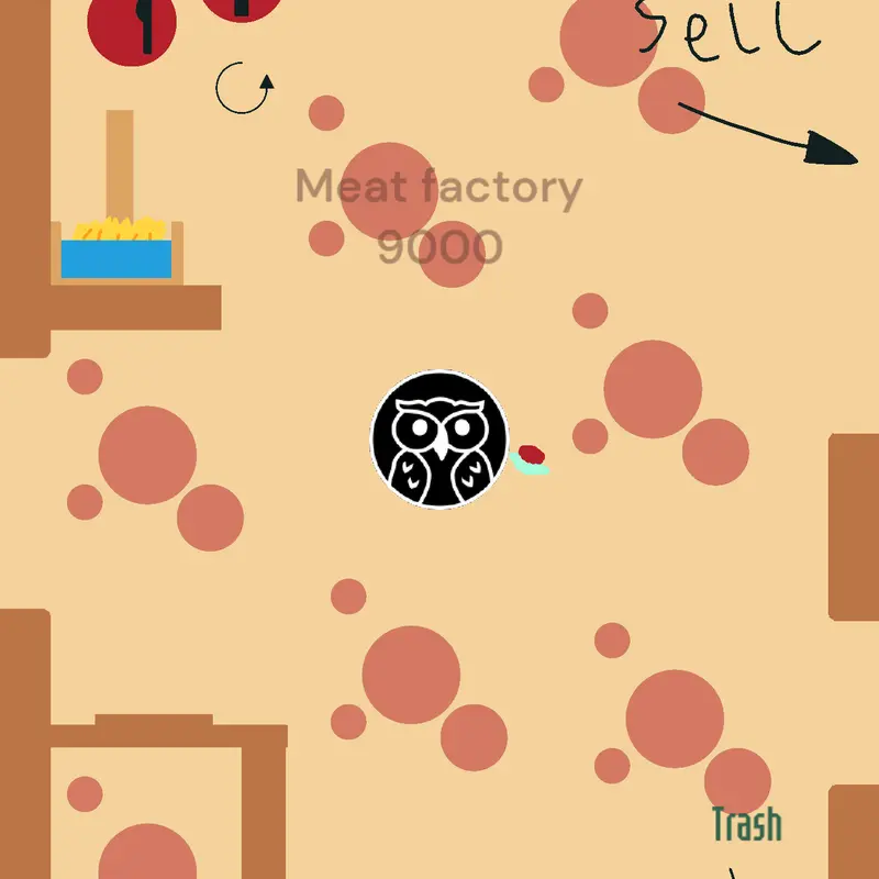 Kill smileys and turn them into meat>:) by @mr_meowmeow