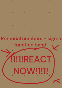 Primorial numbers + Sigma function band!