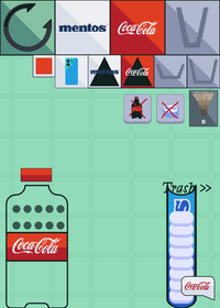 Coca cola vs Mentos (some objects are copied...