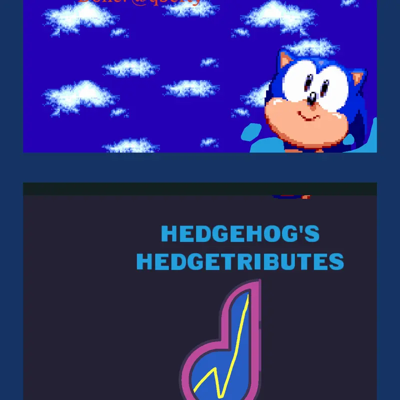 @qberty's song remake!#16bit #sonic by @MasterHedghog2015