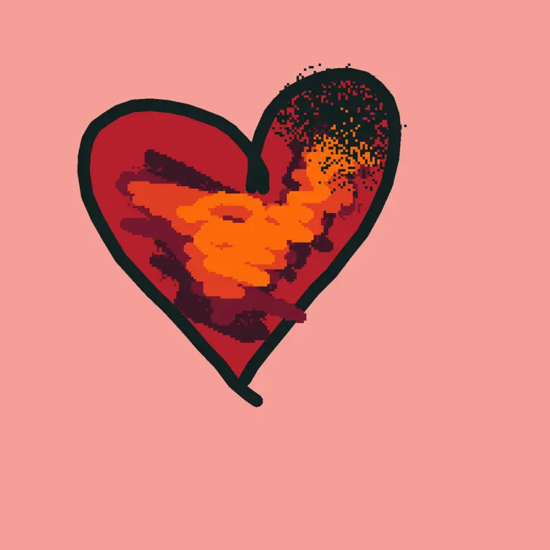 . Heart art. by @isl4ndgirl