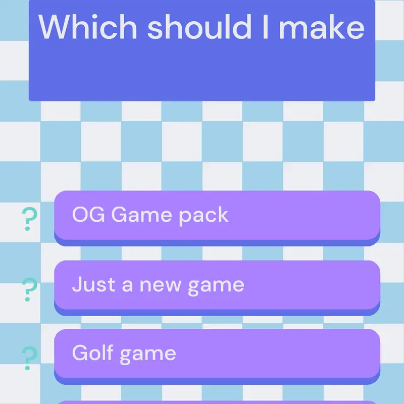 Which should I make? by @COOLSOCKS