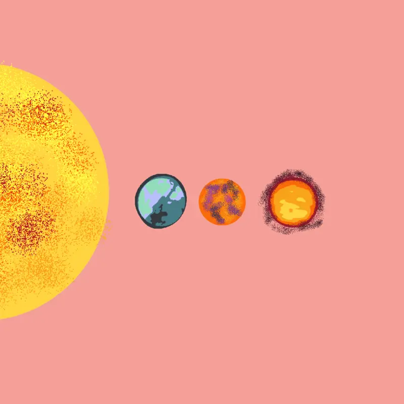 Numberblocks inner solar System by @AdamGalambos