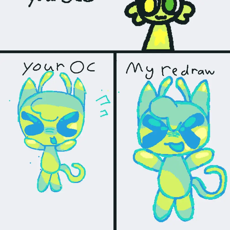 Your oc in my style by @Alena_DaAlien
