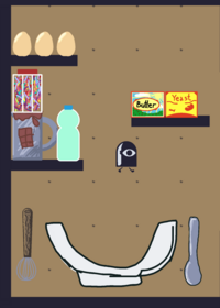 Cooking a cake for t-Rex