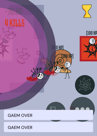 Hero stickman and pan