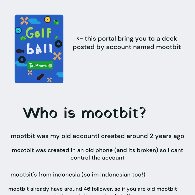 mootbit new account by @aoga