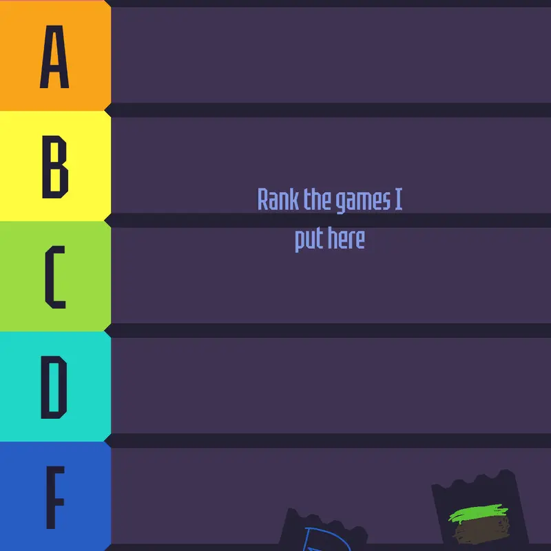 Ranker of three games by @ethanki