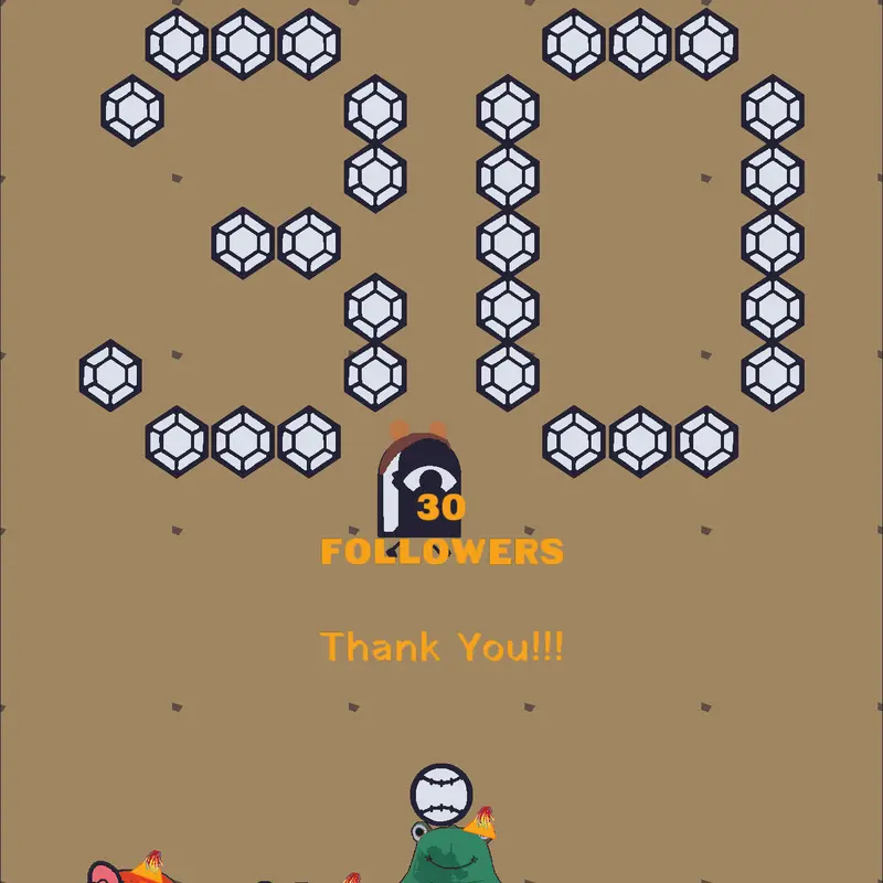 30 followers, tnx!!! by @CAPYCHIQUI_OFICIAL