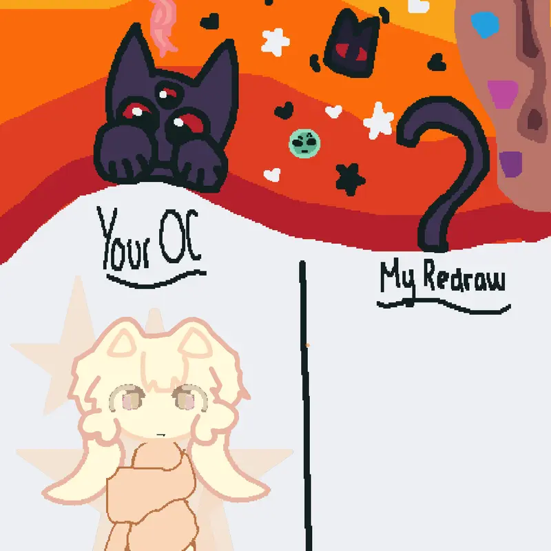 Redraw my oc:) by @C4RRIE
