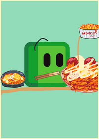 A simple feeding cube game
